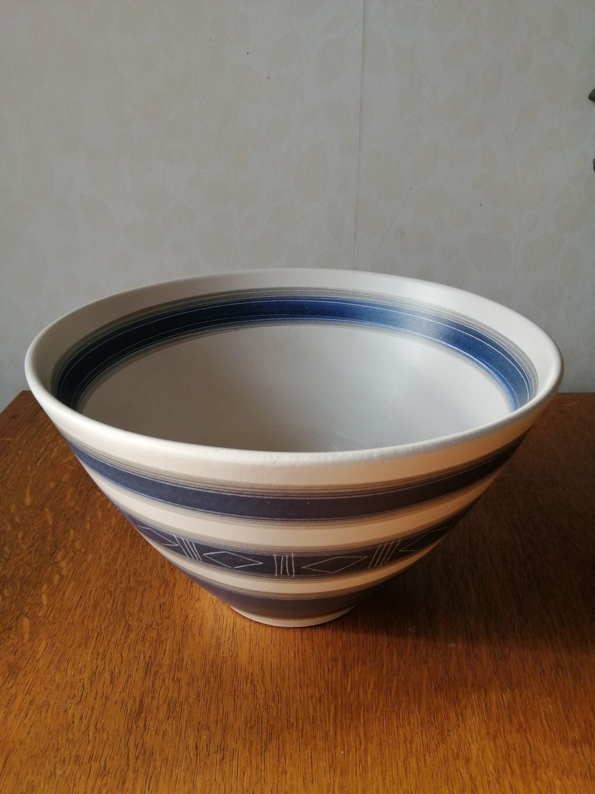 Large Handpainted Fruit Or Salad Bowl By Dominique Guillot, Vallauris, France C1950s photo buy
