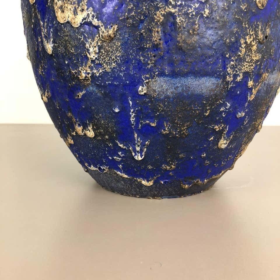 Pottery Fat Lava Multi Color "837" Floor Vase Made By Ruscha, 1970s photo Home Decor