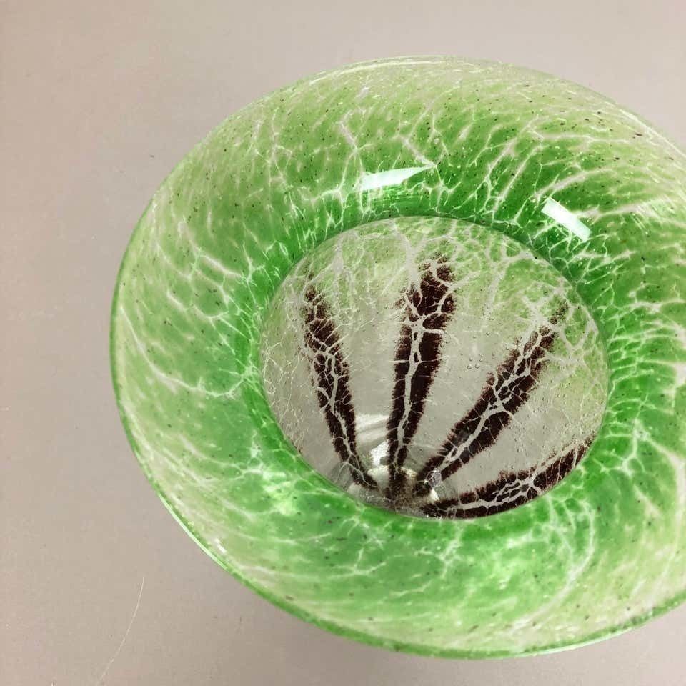 German Glass Vase By Karl Wiedmann For Wmf Ikora, 1930s Bauhaus Art Deco photo buy