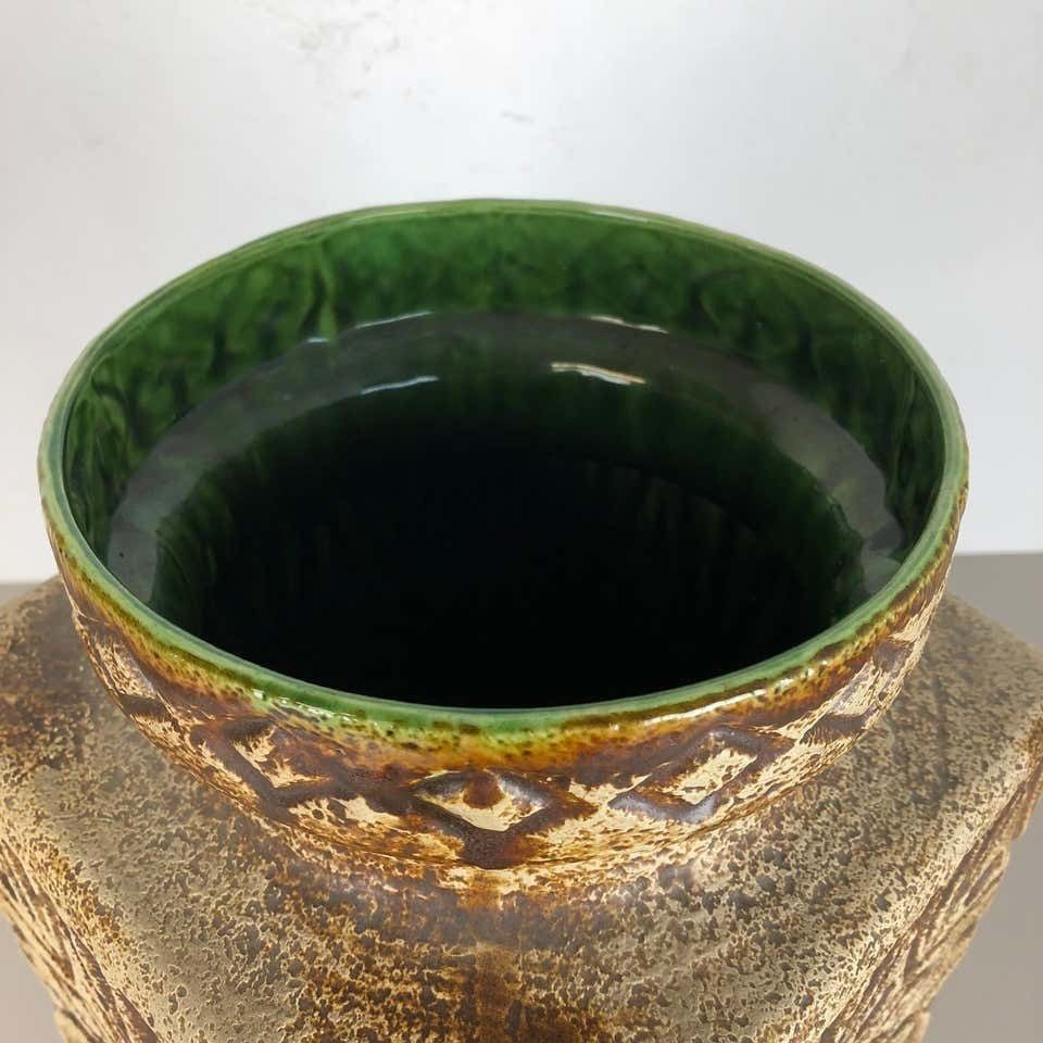 photo furniture Large Fat Lava Pottery Floor Vase, Bodo Mans Bay Ceramics, Germany, 1970s