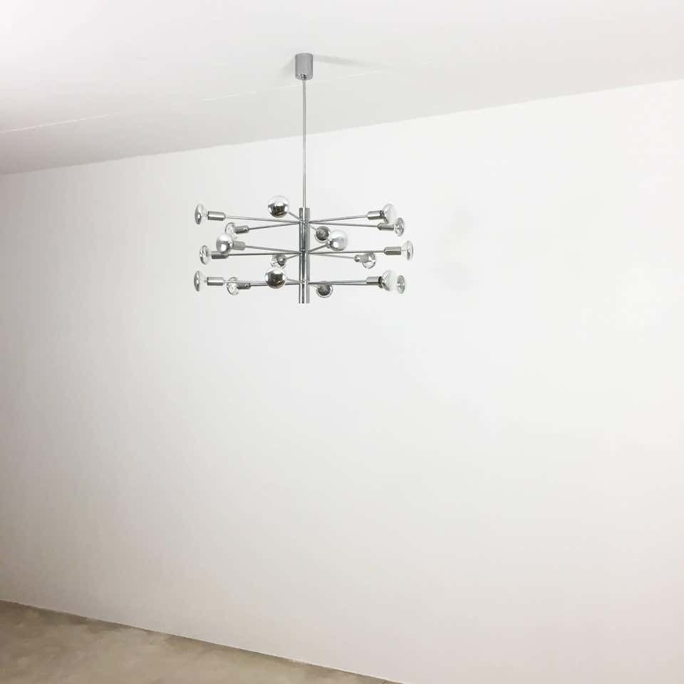 Modernist Chrome Sputnik Hanging Light By Cosack Lights photo for sale