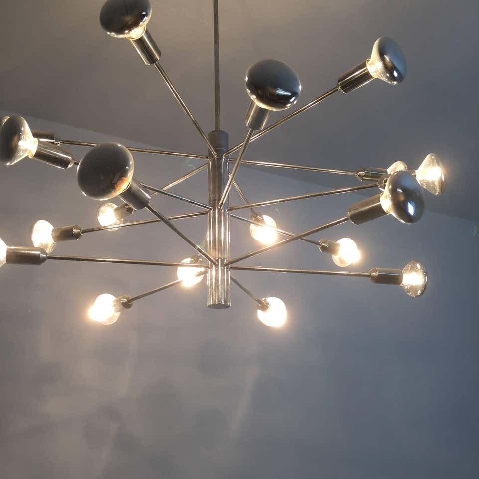Modernist Chrome Sputnik Hanging Light By Cosack Lights photo 2823.0