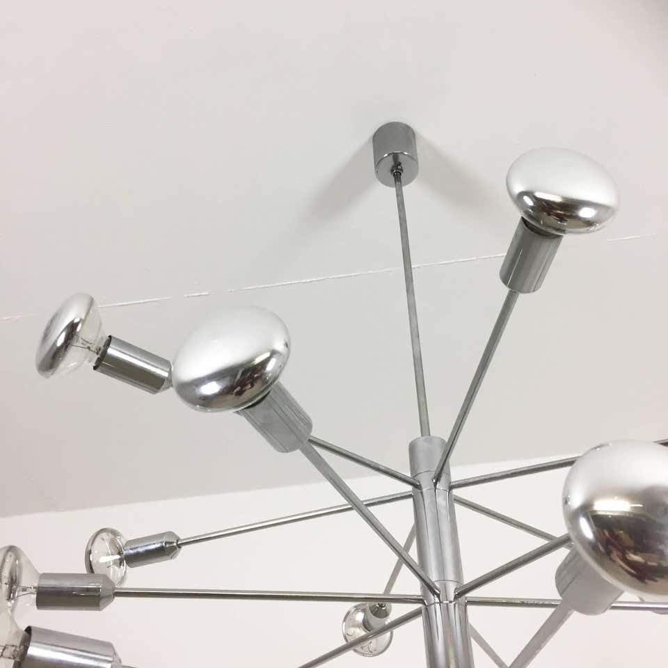 photo furniture Modernist Chrome Sputnik Hanging Light By Cosack Lights