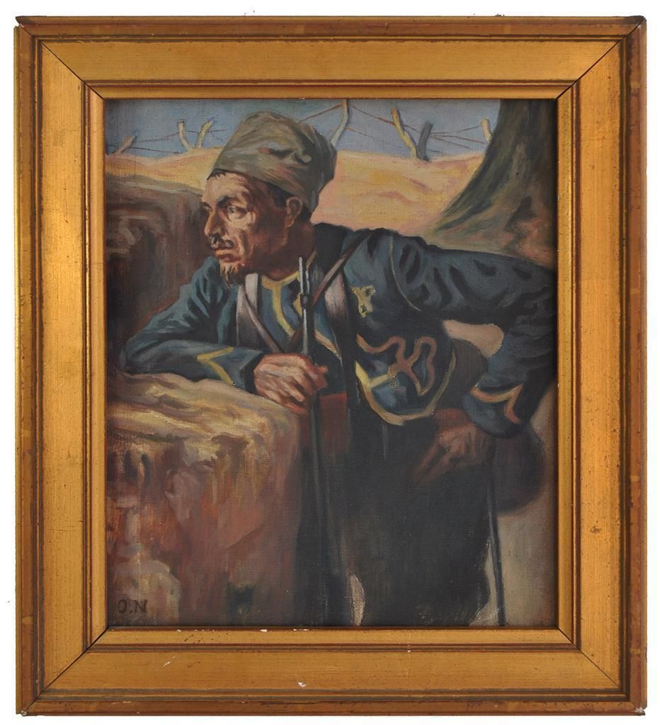 The Zouave Painting X Xth By O. Nicomède