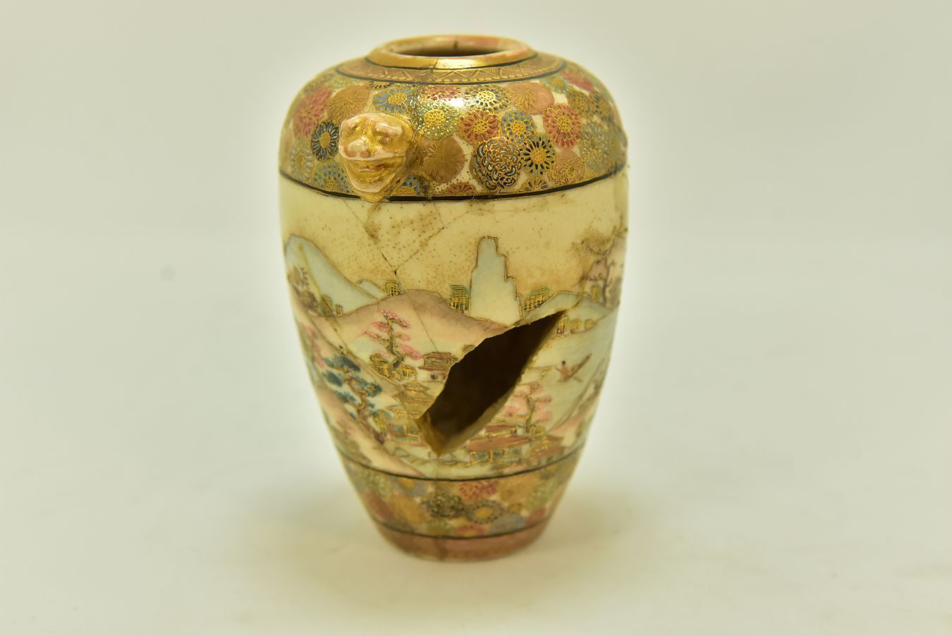 Japanese Satsuma Vase, Xi Xth Century photo 417.0