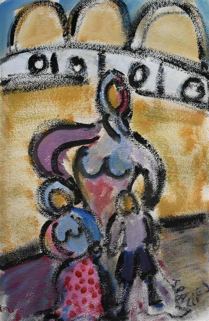 Andalousie Series By Jp Alliès Consisting Of 5 Gouaches On Paper