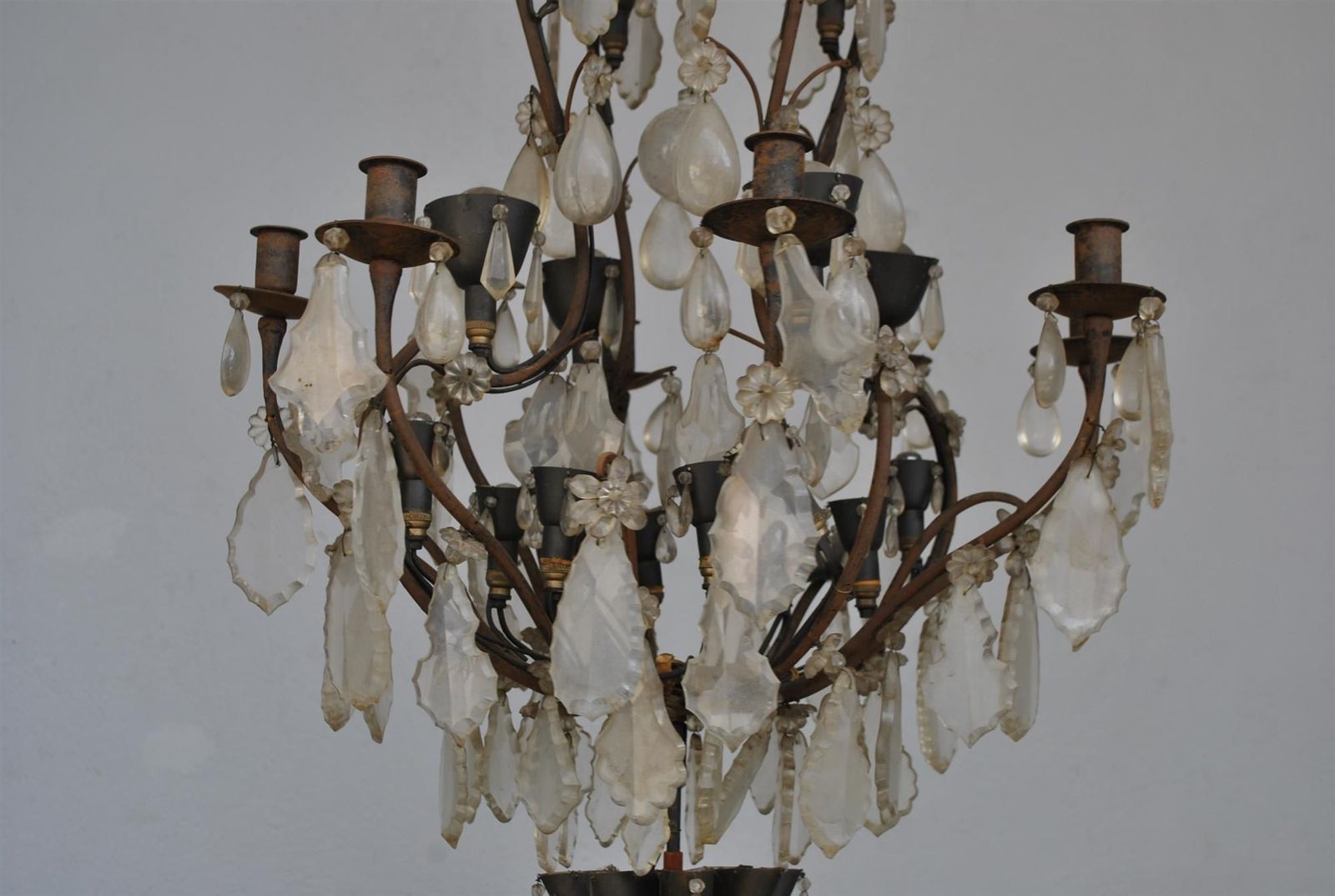 Chandelier With Pendants Louis XV Style Early Xi Xth Century photo for sale