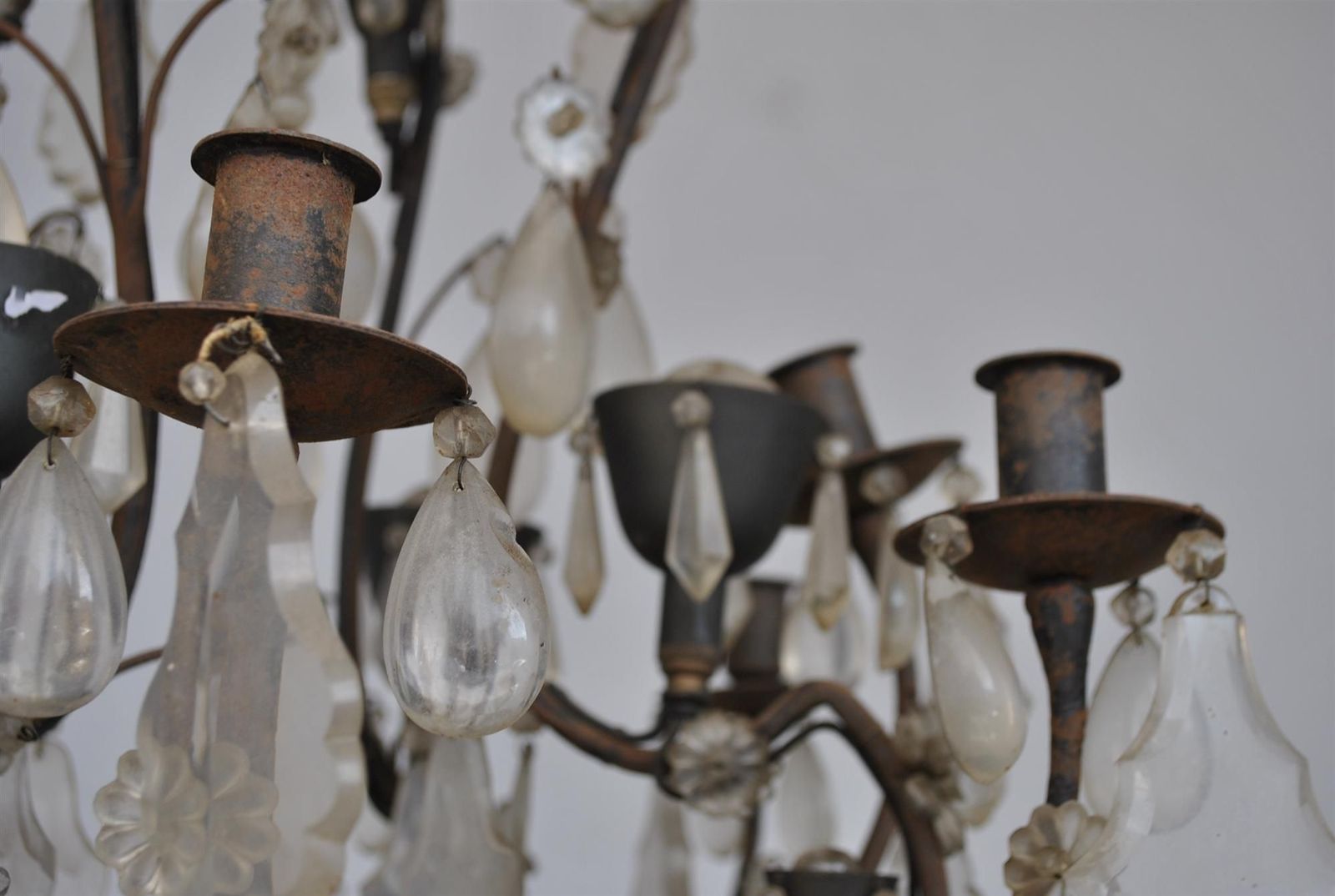 Chandelier With Pendants Louis XV Style Early Xi Xth Century photo vinterior