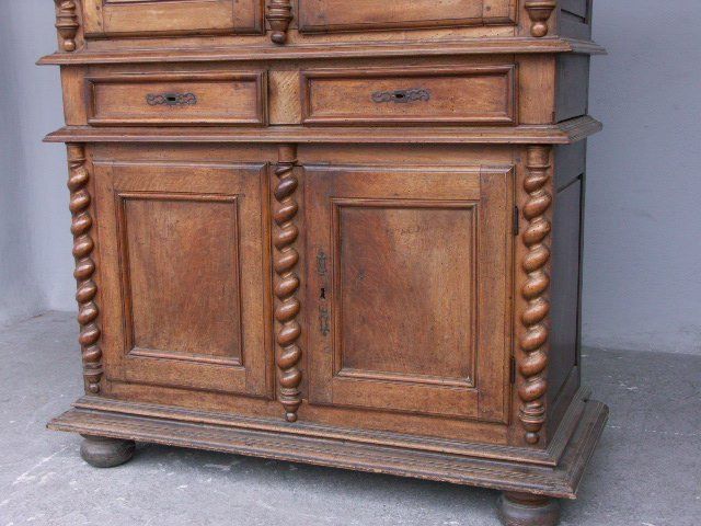 Sideboard Two Louis Xiii Walnut Bodies, 18th Century photo furniture