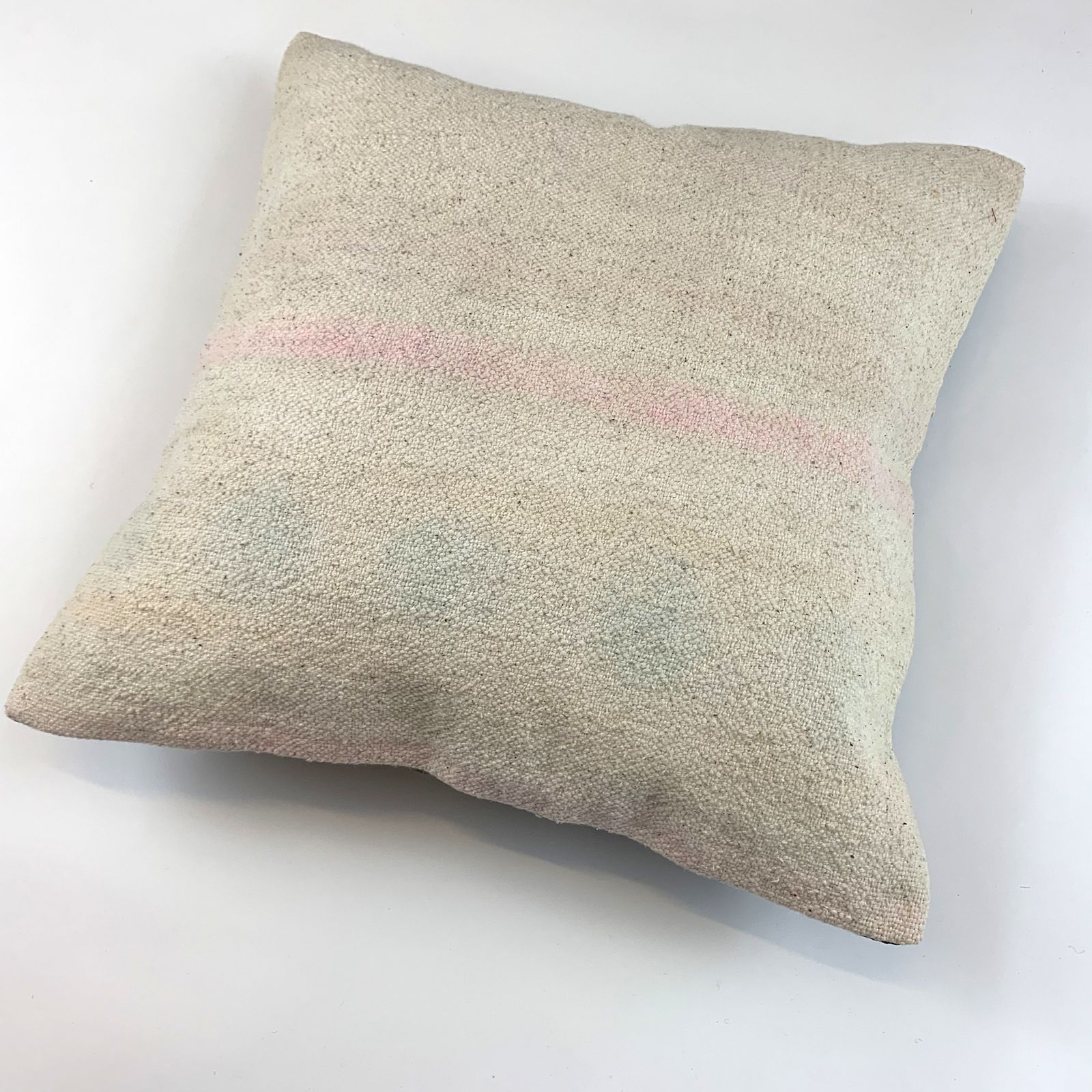 Vintage Turkish Kilim Cushion Cover, 55x55 Cm photo vinterior