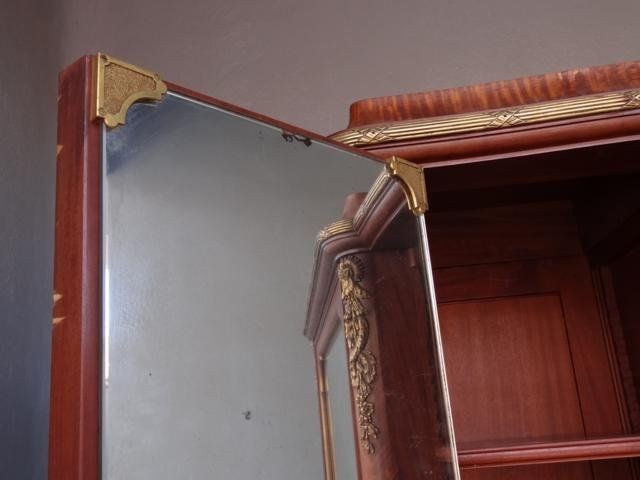 photo vintage Mahogany Cabinet Louis XVI Style Gilt Bronze