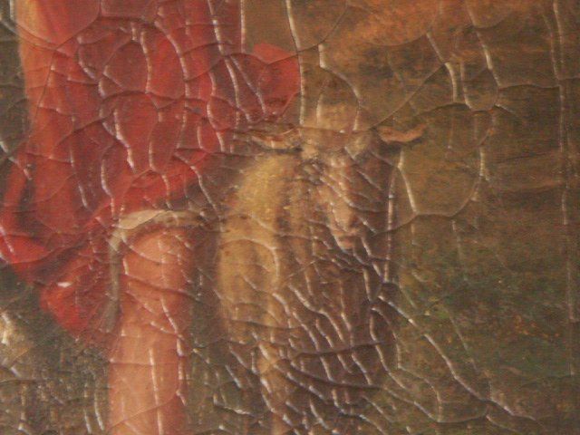 Oil On Canvas Unsigned Woman And Child In The Countryside photo 1042.0