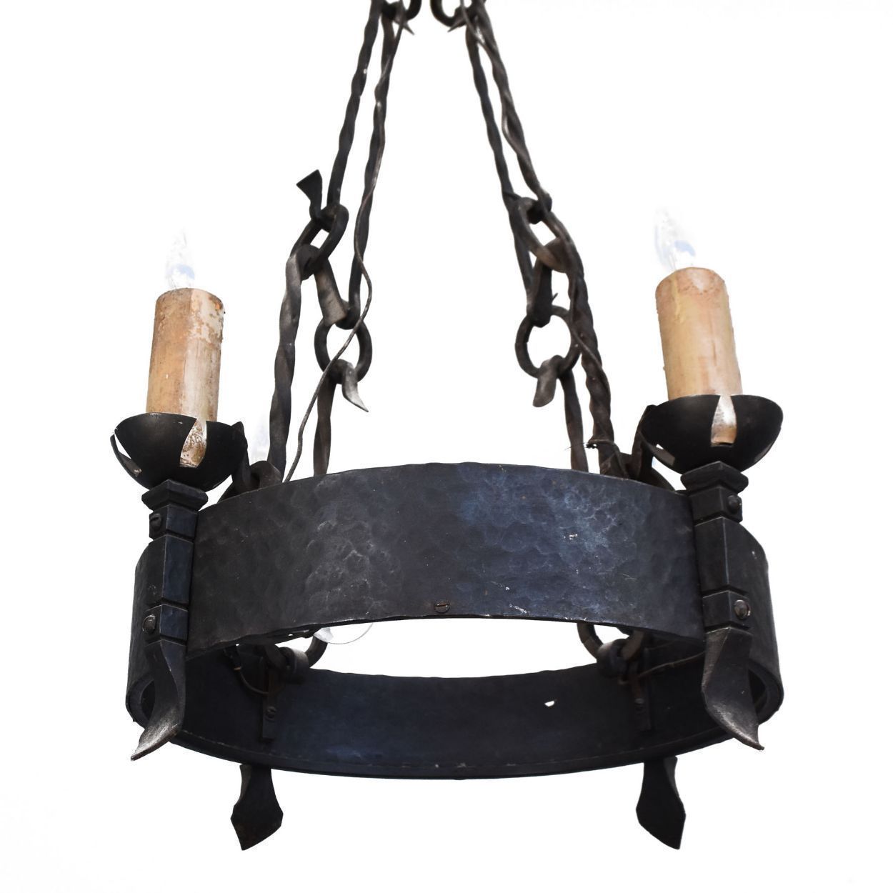 Wrought Iron Chandelier Renaissance Style