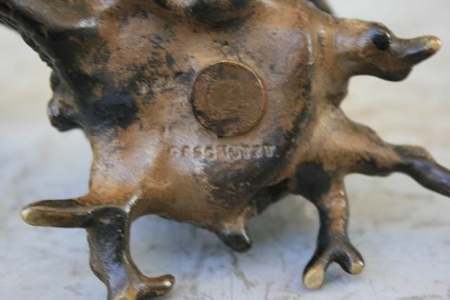Lighting Vienna Bronze Xi Xth Bird Inkwell photo