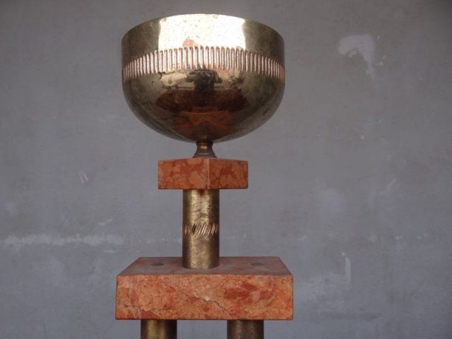 1982 Motorcycle Commemorative Sports Trophy photo Home Decor