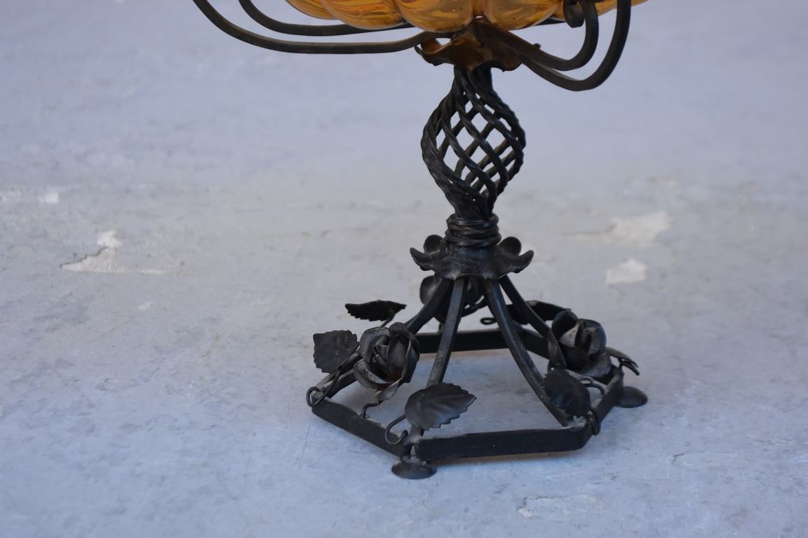 Wrought Iron Cutter And Art Deco Glass Paste 1930 photo Home Decor
