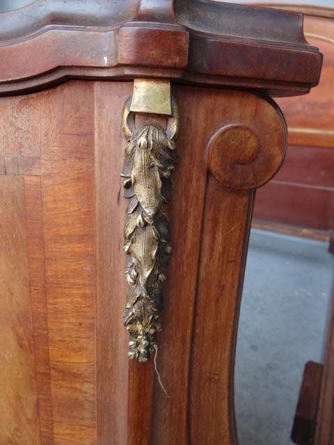 photo for sale Mahogany Bed Louis XVI Style Gilt Bronze