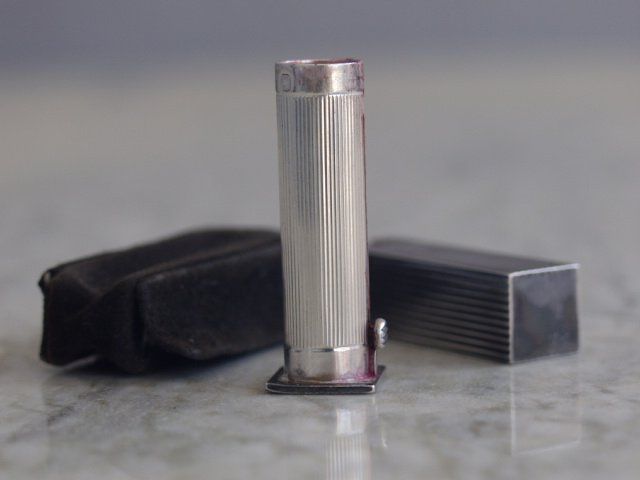 Hallmarked Sterling Silver Lipstick photo for sale