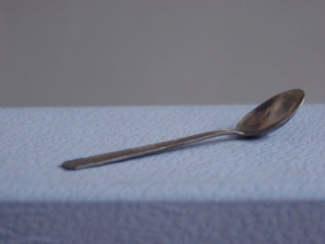 Silver Metal Flatware, 4 Pieces 1960 photo vinterior
