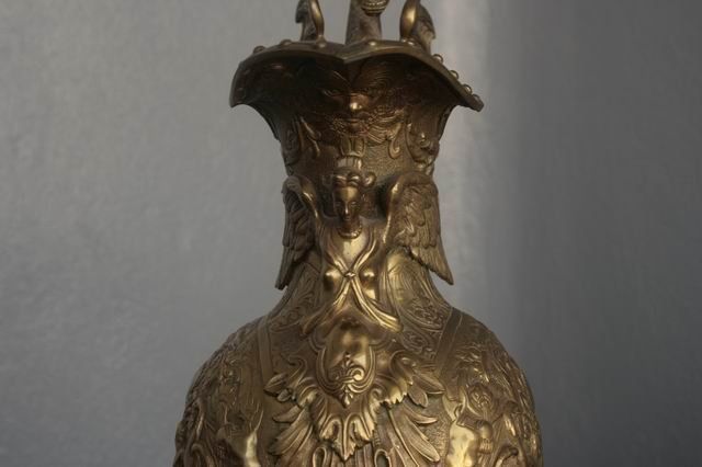 photo furniture Ewer Renaissance Style In Bronze After Christofle Around 1900
