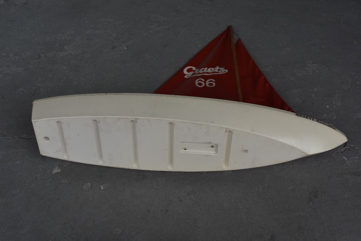 Scale Model Of Sailing Boat With Graetz Radio Brand Advertising Trophy photo buy