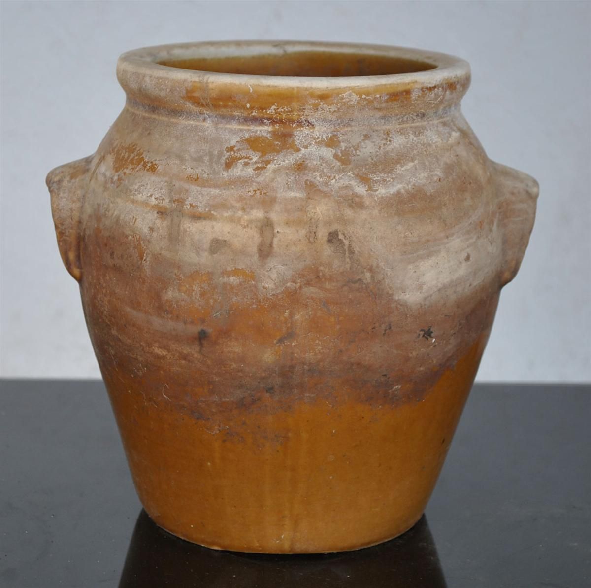 Oil Pot Glazed Ceramic 1900 1900 Height 22 Cm