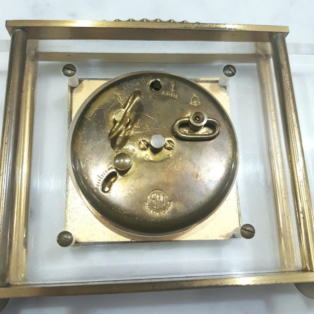 French Art Deco Travel Clock By Smi C.1930 photo Home Decor