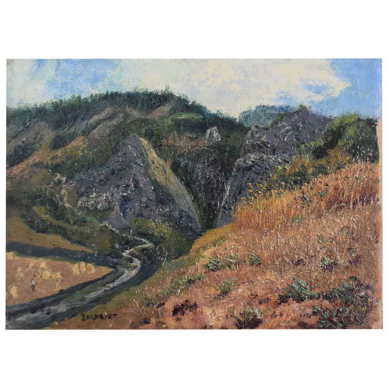 Landscape By Charles Bousquet French School