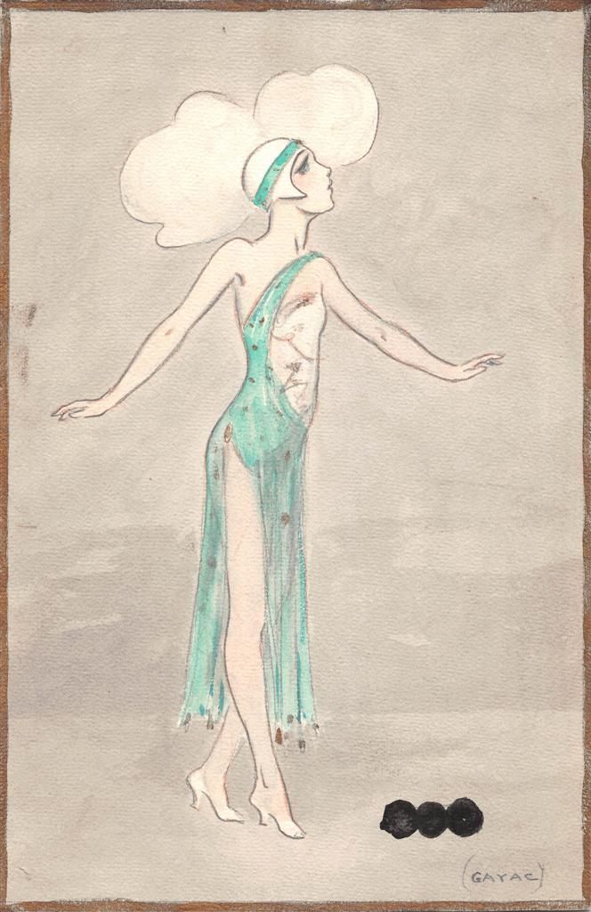 Original Watercolor Drawing Illustrator Ernest Gayac (1870 1942) 2