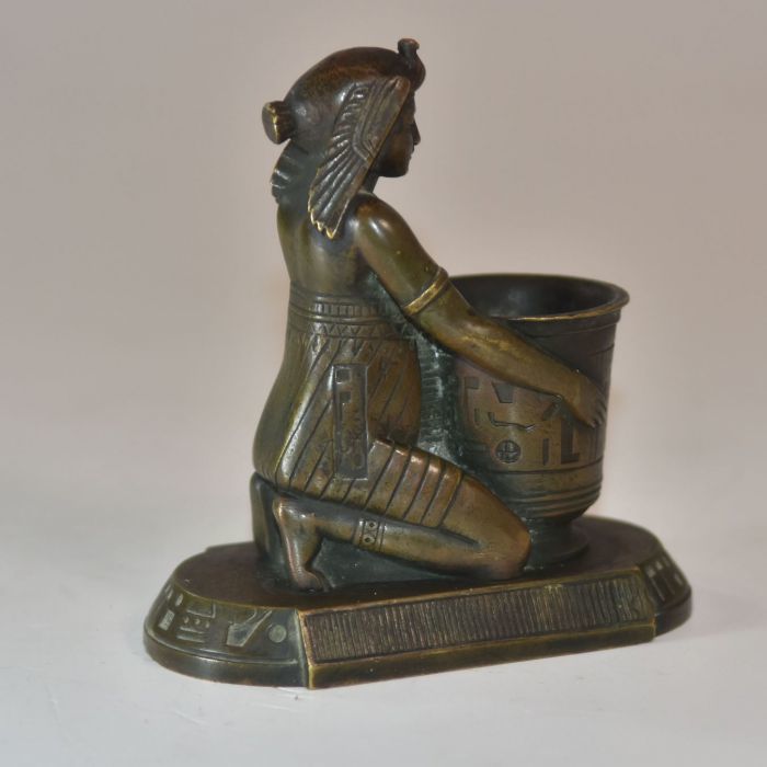 Pyrogenic Young Egyptian Bronze Egyptomania Period Late Nineteenth photo vinterior