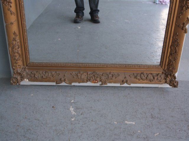 Restoration Period Gilded Stucco Mirror photo 980.0