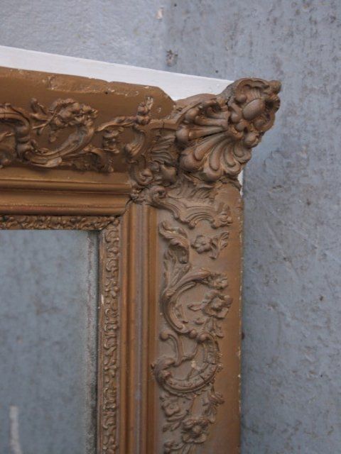 Restoration Period Gilded Stucco Mirror photo vintage