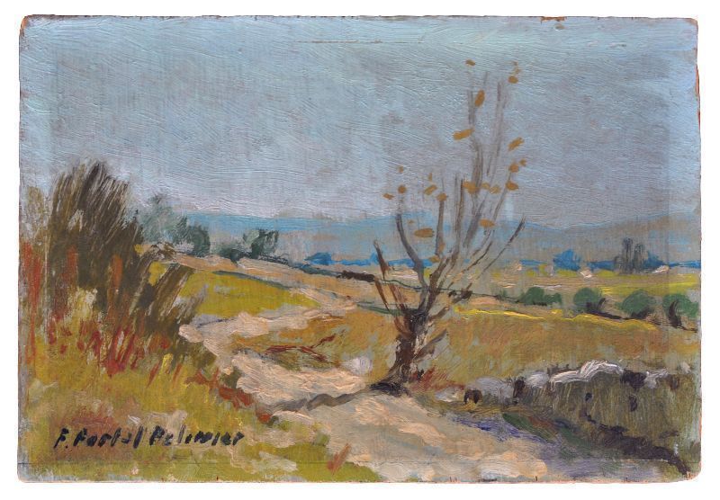 Provençal Painting On Wood Signed Portal Pelissier