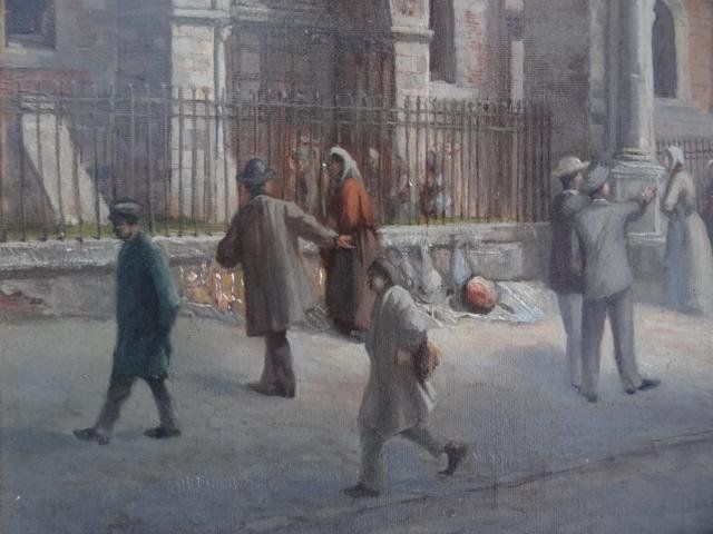 Painting Xi Xth Church Saint Sernin Toulouse Dated 1892 photo 5770.0