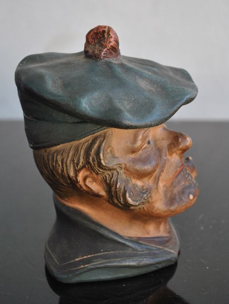 Old Breton Terracotta Snuff Bottle Saint Malo photo furniture