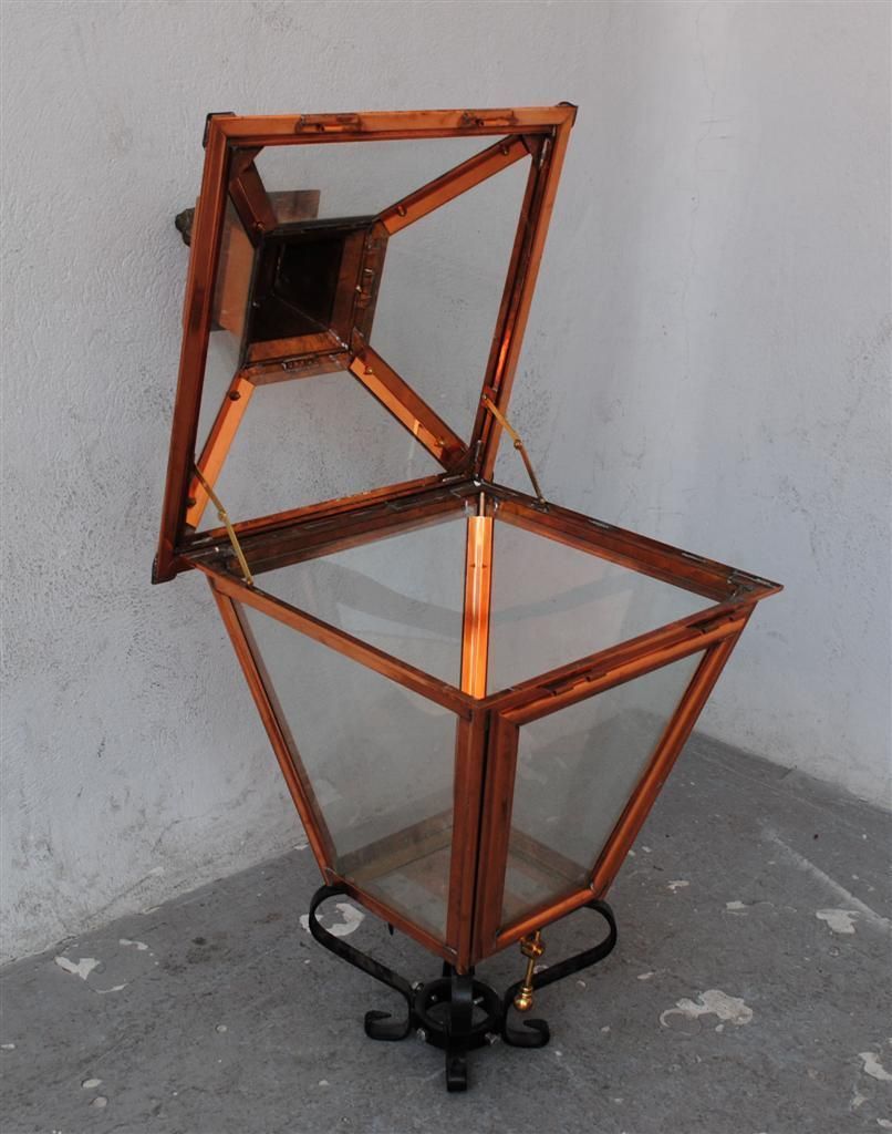 Antique Copper Outdoor Lantern photo for sale
