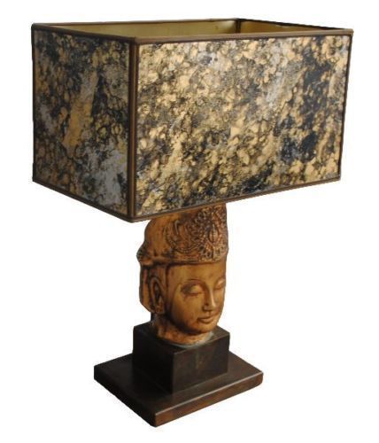 Ceramic Golden Siamese Deity Head