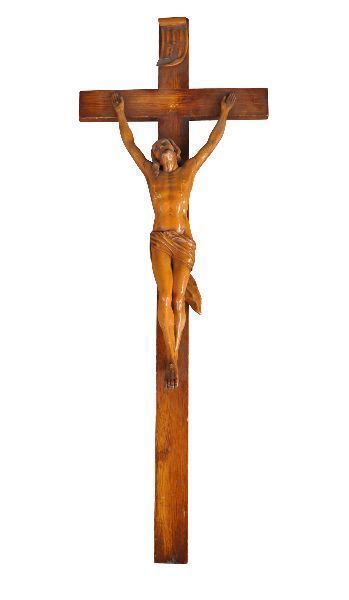 Wooden Crucifix 18th Century Length 64 Cm