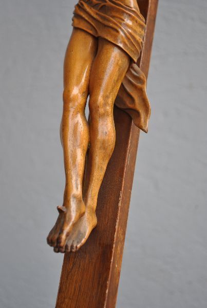 Wooden Crucifix 18th Century Length 64 Cm photo Art