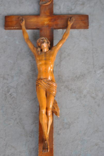 Wooden Crucifix 18th Century Length 64 Cm photo 819.0