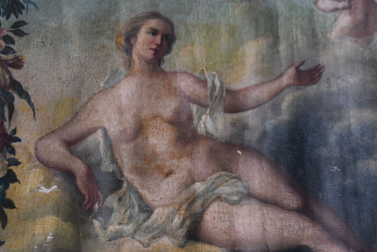 Young Olympia And Flourish In The Angel Xi Xth Century photo for sale