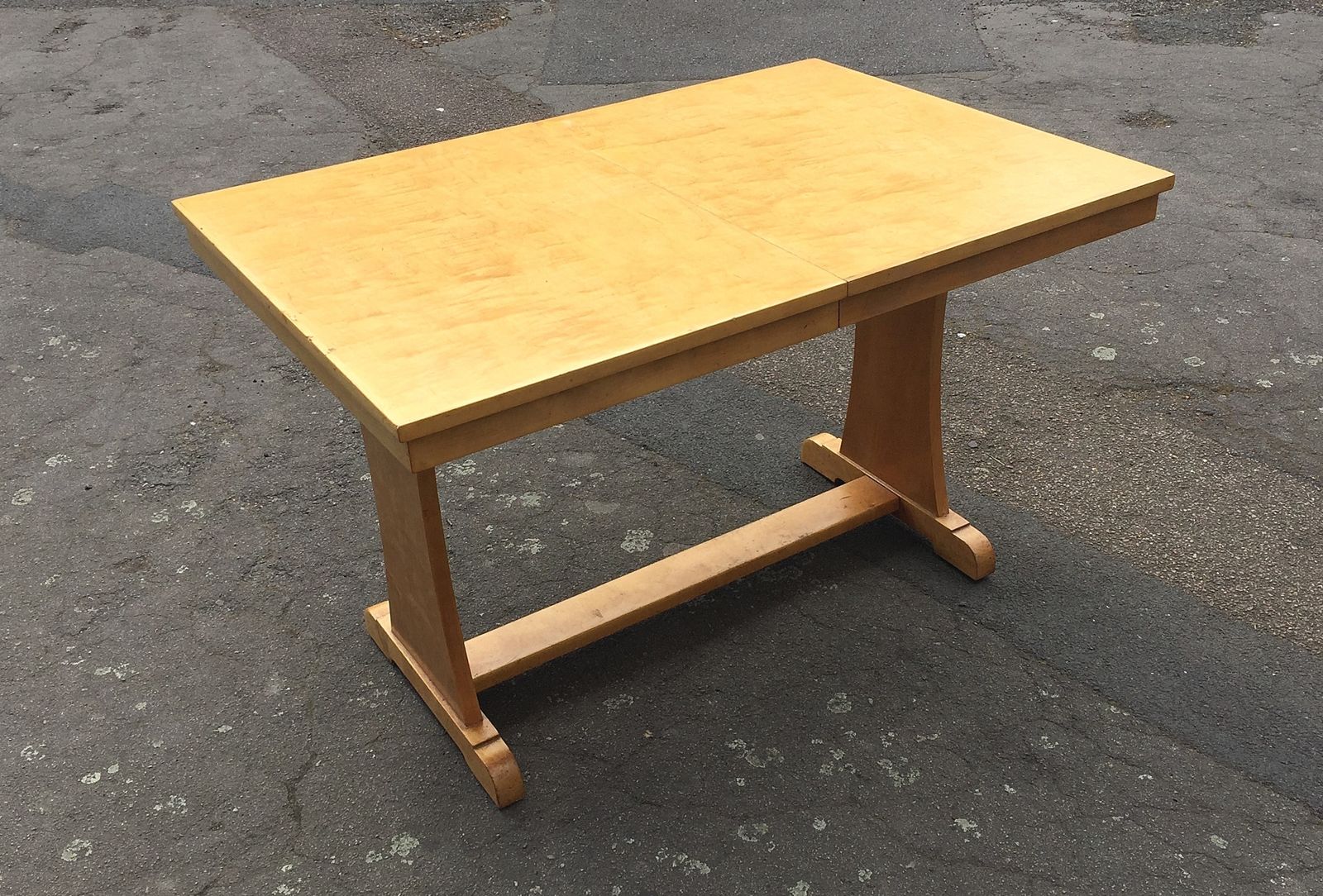 1930’s Art Deco Birch Dining Table photo for sale