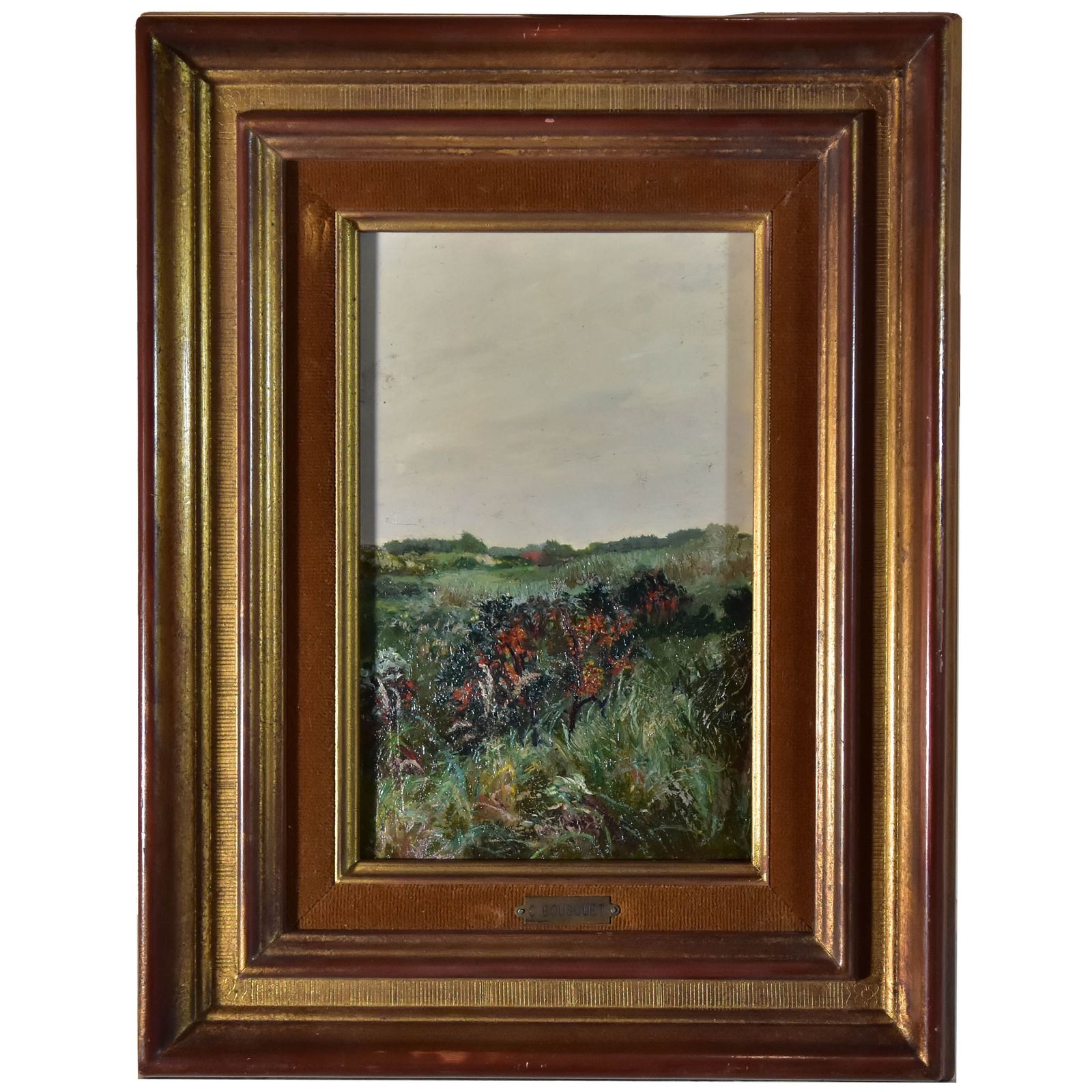 Country Landscape "By Charles Bousquet French School Early Twentieth