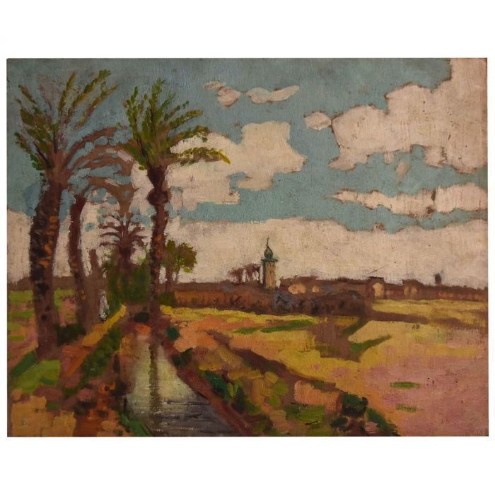 Landscape By Charles Bousquet French School