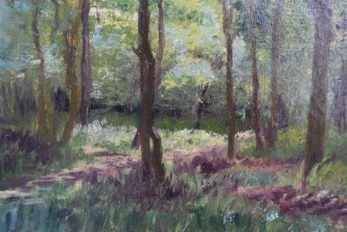 Landscape By Charles Bousquet French School photo for sale