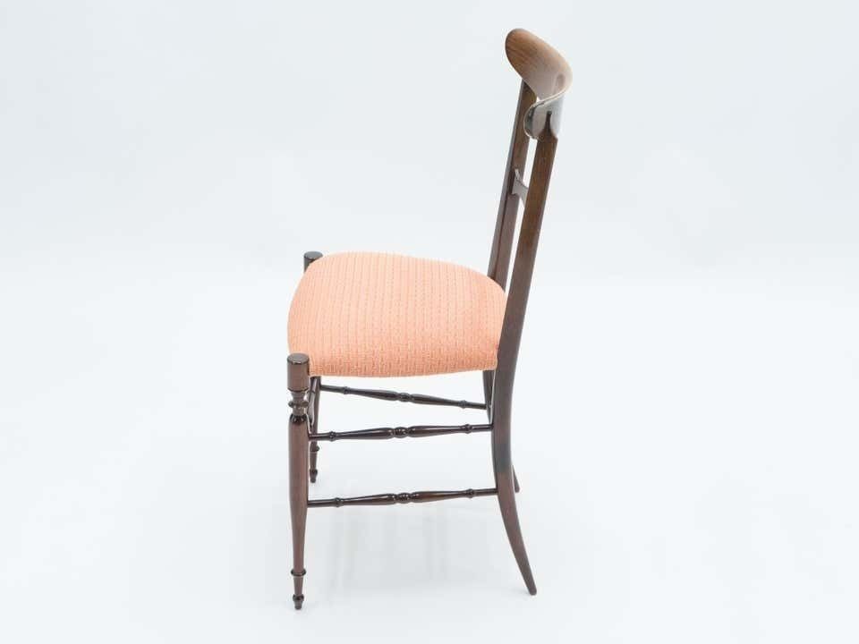 photo buy Rare Set Of Six Campanino Chiavari Walnut Chairs By Fratelli Levaggi, 1950