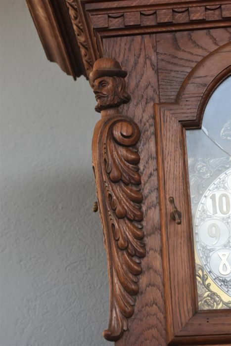 Kieninger Renaissance Style Oak Parquet Clock photo Home Decor