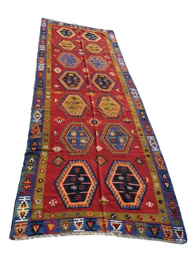 Antique Turkish Sarkisla Kilim Rug 372x140 Cm photo for sale