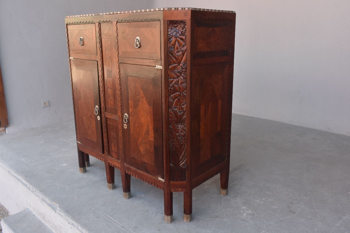 Sideboard Art Deco Door 1925 Rosewood In The Spirit Of Dominica photo buy