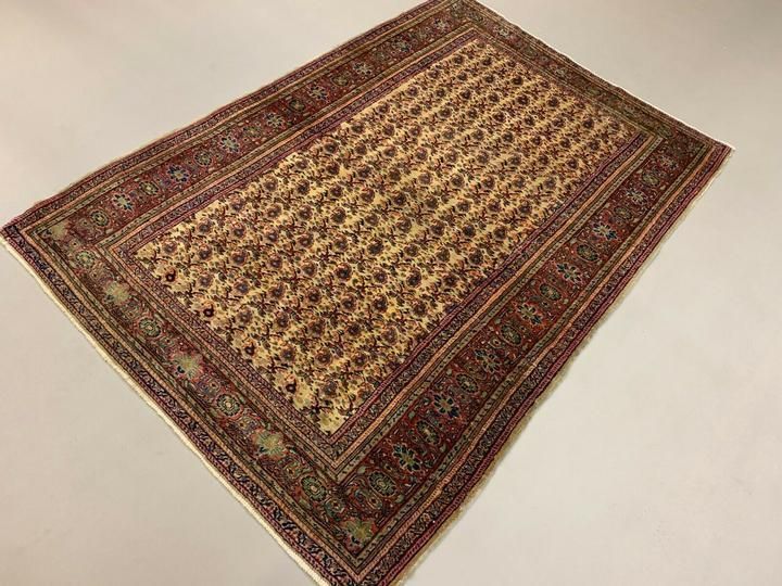Distressed Turkish Rug 176x124 Cm Wool Vintage Shabby Chic Tribal Red, Beige photo 795.0